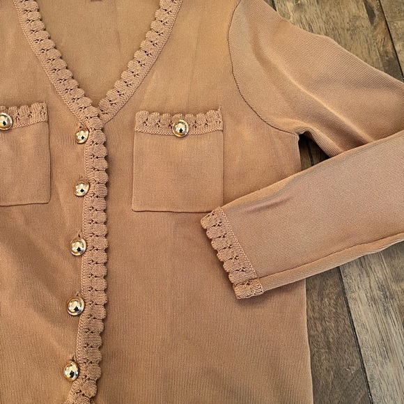 Nanette Lepore Tan Knit Sweater - Picture 6 of 9